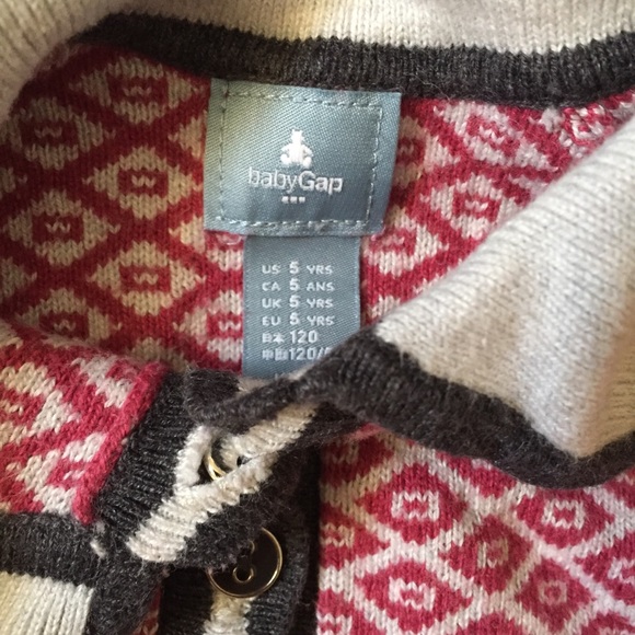 Baby gap red sweater dress - Picture 2 of 2